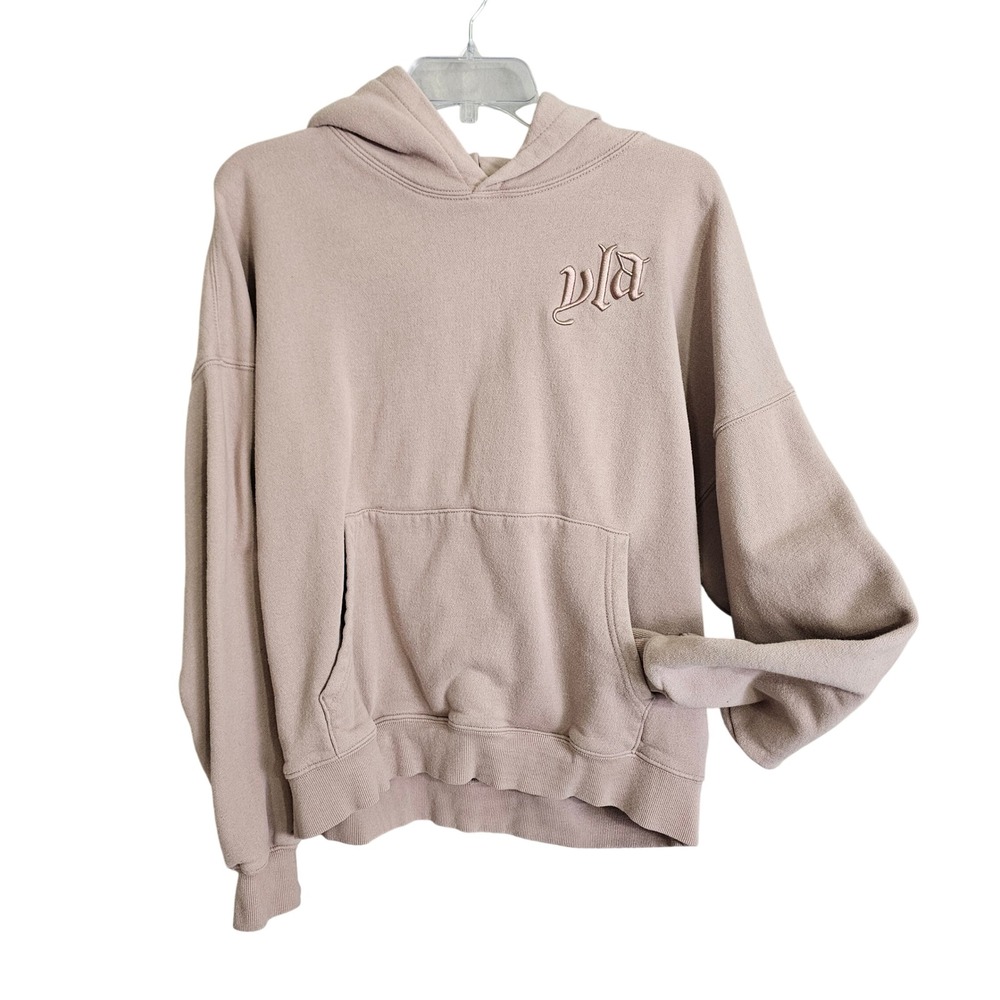 YoungLA 522 Signature Hoodie Mauve Pink YLA2529 Mens Medium Oversized Cotton